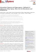 Cover page: Intermittent Hypoxia and Hypercapnia, a Hallmark of Obstructive Sleep Apnea, Alters the Gut Microbiome and Metabolome