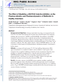 Cover page: The Effect of Nizatidine, a MATE2K Selective Inhibitor, on the Pharmacokinetics and Pharmacodynamics of Metformin in Healthy Volunteers