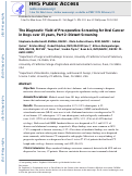 Cover page: The diagnostic yield of preoperative screening for oral cancer in dogs over 15 years, part 2: distant screening.