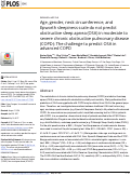 Cover page: Age, gender, neck circumference, and Epworth sleepiness scale do not predict obstructive sleep apnea (OSA) in moderate to severe chronic obstructive pulmonary disease (COPD): The challenge to predict OSA in advanced COPD