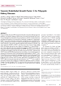 Cover page: Vascular Endothelial Growth Factor C for Polycystic Kidney Diseases