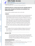 Cover page: Optimizing Nervous System-Specific Gene Targeting with Cre Driver Lines: Prevalence of Germline Recombination and Influencing Factors.