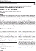 Cover page: Are Some Ways of Expressing Gratitude More Beneficial Than Others? Results From a Randomized Controlled Experiment.