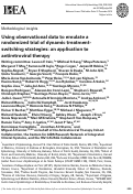 Cover page: Using observational data to emulate a randomized trial of dynamic treatment-switching strategies: an application to antiretroviral therapy