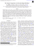 Cover page: The Chemical Composition of an Extrasolar Kuiper-Belt-Object* * Part of the data presented herein were obtained at the W.M. Keck Observatory, which is operated as a scientific partnership among Caltech, the University of California and NASA. The Observatory was made possible by the generous financial support of the W.M. Keck Foundation.