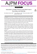 Cover page: Association of State Firearm Laws With Firearm Ownership and Mortality.