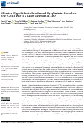 Cover page: X-Linked Hypohidrotic Ectodermal Dysplasia in Crossbred Beef Cattle Due to a Large Deletion in EDA