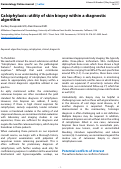 Cover page: Calciphylaxis: utility of skin biopsy within a diagnostic algorithm