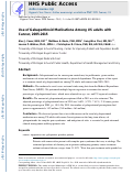 Cover page: Use of gabapentinoid medications among US adults with cancer, 2005-2015.