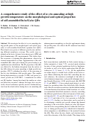 Cover page: A comprehensive study of the effect of in situ annealing at high growth temperature on the morphological and optical properties of self-assembled InAs/GaAs QDs