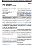 Cover page: Serial Dependence in the Perception of Faces