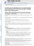 Cover page: Race/ethnic and sex disparities in the non-alcoholic fatty liver disease-abdominal aortic calcification association: The Multi-Ethnic Study of Atherosclerosis