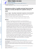 Cover page: Heterogeneous effects of spatially proximate firearm homicide exposure on anxiety and depression symptoms among U.S. youth.