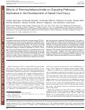 Cover page: Effects of Palmitoylethanolamide on Signaling Pathways Implicated in the Development of Spinal Cord Injury