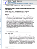 Cover page: Attenuation of near-IR light through dentin at wavelengths from 1300-1650-nm