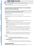 Cover page: Long-term impact of abusive head trauma in young children: Outcomes at 5 and 11 years old