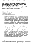 Cover page: The Devoted Actor as Parochial Altruist: Sectarian Morality, Identity Fusion, and Support for Costly Sacrifices