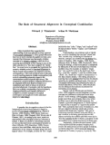 Cover page: The Role of Structural Alignment in Conceptual Combination