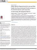 Cover page: White Matter Hyperintensities among Older Adults Are Associated with Futile Increase in Frontal Activation and Functional Connectivity during Spatial Search