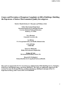 Cover page: Causes and prevention of symptom complaints in office buildings: Distilling the experience 
of indoor environmental quality investigators