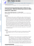 Cover page: Supervised semi-automated data analysis software for gas chromatography / differential mobility spectrometry (GC/DMS) metabolomics applications