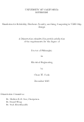 Cover page: Simulation for Reliability, Hardware Security, and Ising Computing in VLSI Chip Design