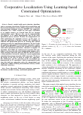 Cover page: Cooperative Localization Using Learning-Based Constrained Optimization