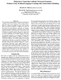 Cover page: Subjacency Constraints without Universal Grammar: Evidence from Artificial Language Learning and Connectionist Modeling