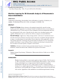 Cover page: Machine Learning for 3D Kinematic Analysis of Movements in Neurorehabilitation