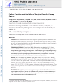 Cover page: Patient Function and the Value of Surgical Care for Kidney Cancer