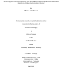 Cover page: An Investigation of the Prerequisites to Goal-Directed Control: Toward a Revision of the Habit Hypothesis of Obsessive Compulsive Disorder