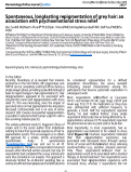 Cover page: Spontaneous, long-lasting re-pigmentation of grey hair: an association with psychoemotional stress relief