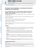 Cover page: The Serious Illness Population: Ascertainment via Electronic Health Record or Claims Data