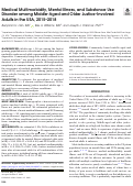 Cover page: Medical Multimorbidity, Mental Illness, and Substance Use Disorder among Middle-Aged and Older Justice-Involved Adults in the USA, 2015–2018