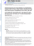 Cover page: Initial development and content validation of a health-related quality of life symptom index for persons diagnosed with and either treated or monitored for anal high-grade squamous intraepithelial lesions (HSIL)