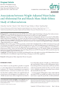 Cover page: Associations between Weight-Adjusted Waist Index and Abdominal Fat and Muscle Mass: Multi-Ethnic Study of Atherosclerosis