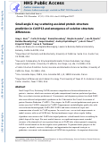 Cover page: Small angle X‐ray scattering‐assisted protein structure prediction in CASP13 and emergence of solution structure differences