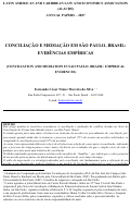 Cover page: Conciliation and Mediation in São Paulo, Brazil: Empirical Evidences