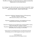 Cover page: The effect of training on lumbar spine posture and intervertebral disc degeneration in active-duty Marines