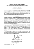 Cover page: HORTON'S LAW OF STREAM NUMBERS FOR TOPOLOGICALLY RANDOM CHANNEL NETWORKS