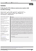 Cover page: Deducing the EOS of dense neutron star matter with machine learning