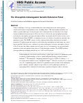 Cover page: The Drosophila melanogaster Genetic Reference Panel