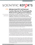 Cover page: Miniaturized iPS-Cell-Derived Cardiac Muscles for Physiologically Relevant Drug Response Analyses