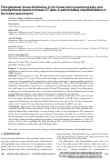 Cover page: Fibroglandular tissue distribution in the breast during mammography and tomosynthesis based on breast CT data: A patient‐based characterization of the breast parenchyma