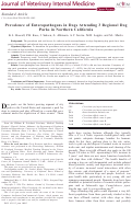 Cover page: Prevalence of Enteropathogens in Dogs Attending 3 Regional Dog Parks in Northern California