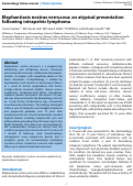 Cover page: Elephantiasis nostras verrucosa: an atypical presentation following intrapelvic lymphoma