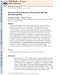 Cover page: Removal of Triclocarban and Triclosan during Municipal Biosolid Production