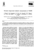 Cover page: Ultralow temperature inductive measurements of YbBiPt