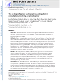 Cover page: The ecology of patient and caregiver participation in consultations involving advanced cancer.