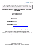 Cover page: A phylogenomic gene cluster resource: The phylogenetically inferred groups (PhlGs) 
database